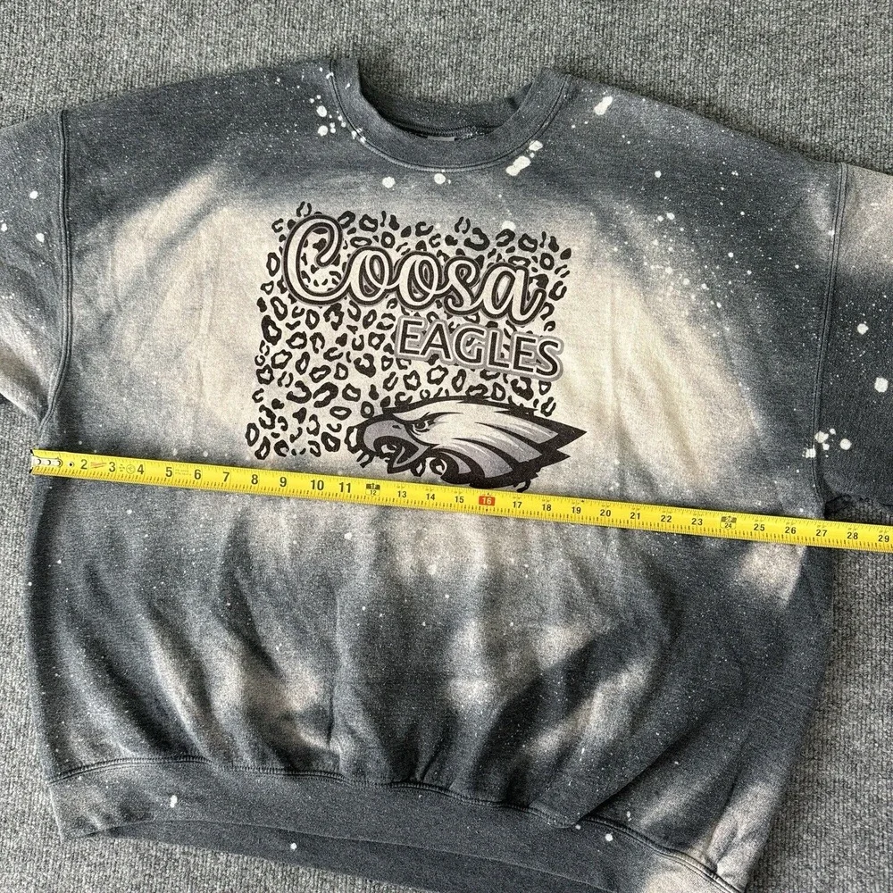 Coosa Eagles Sweater 2XL Longsleeve Gildan Thick Y2K Adult Size - Picture 7 of 9